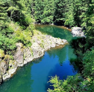 Yacolt, WA - the Lewis River at Moulton Falls