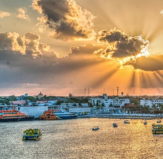 Sunrise at Cozumel