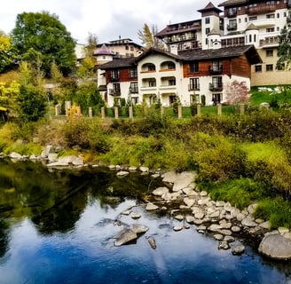 Leavenworth, WA - The luxury Posthotel along the Wenatchee River