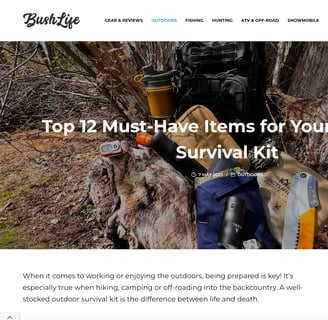 BushLife Website Design