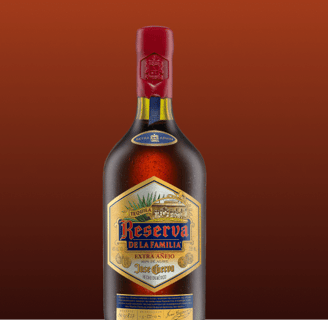 a bottle of Jose CUERVO RESERVA DE la familia