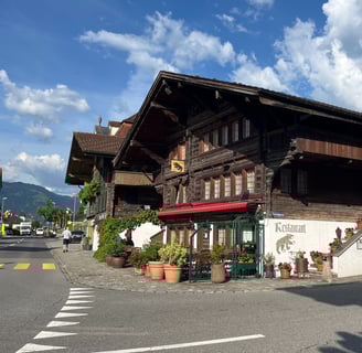Chalets in Unterseen near Interlaken Switzerland