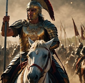 Alexander the Great leading his army