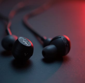 Fone in-ear sem fio para monitoramento ao vivo em shows e gravações