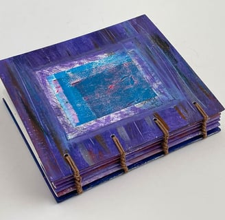 Coptic Binding with painted cover