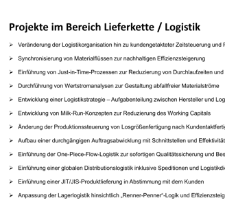 Expertenwissen im Bereich Lieferkette - Logistik