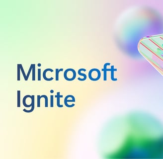 a person holding a piece of plastic material with a piece of plastic Microsoft Ignite