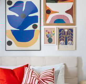 Interior of a Modern Bedroom with Colorful Elements by TurnKey Apartments on Pexels