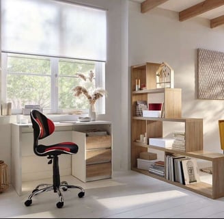 Bibliothèque Zoe en escaliers et en bois 