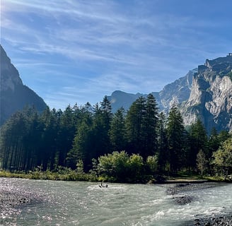 Looking up the Kander River into the Gasterntal