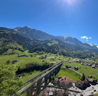 View from Tellenburg up the Kandertal