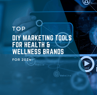 a person holding a tablet with the words top 10 diy marketing tools for your