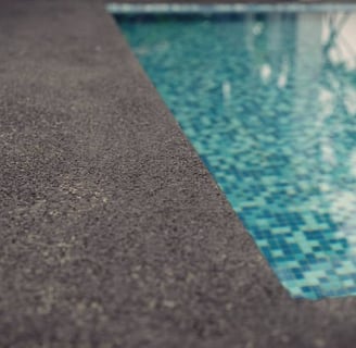 quartz poolside