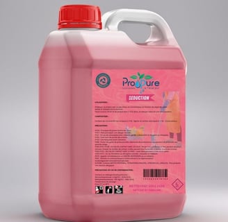 a pink gallon of liquid for laundry detere
