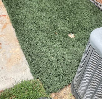 Turf install with recycle turf