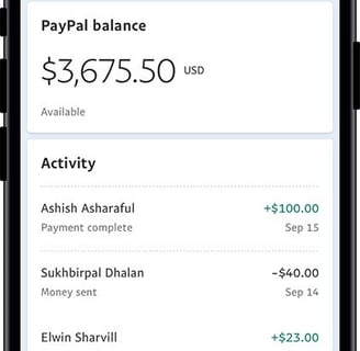 paypal balance