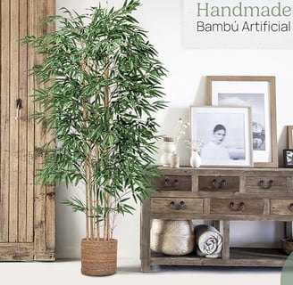 Bambú Artificial | Plantas Artificiales Decorativas | Medidas: 180 x 80 cm | Planta Artificial Grand