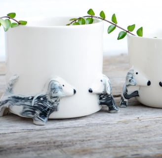 Dog Memorial Gift Planter, Cute dachshund gifts, Nursery pots , Dog gifts for owners personalized,