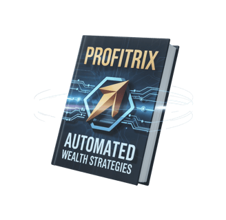 a book cover with a picture of the profitrix logo