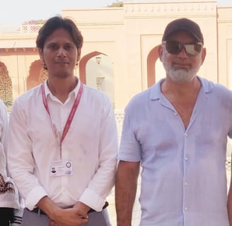 Muzammil with H.E. Fleming Raul Ramos, Ambassador of Paraguay to India