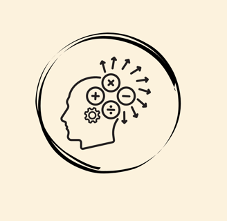 a person's head with gears coming out of a brain