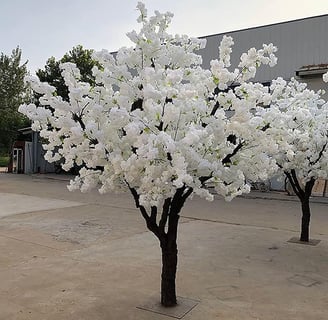 Árboles De Cerezo Artificiales Blancos, Grandes Plantas Artificiales, Árbol De Deseos Falso Sakura F