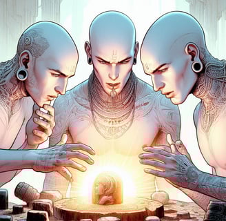 3 wise men by Walid Ghali@2025© | 8tik.com
