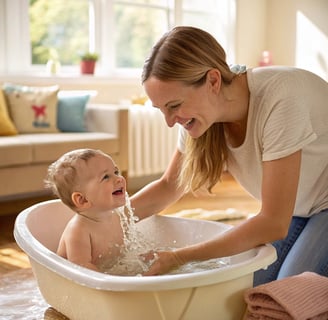bain de bébé - soin bébé