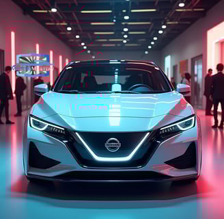 a car with a white car in the background