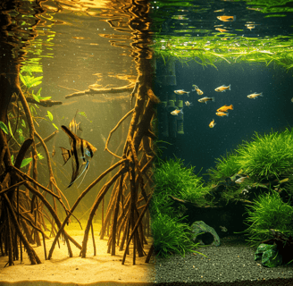 Acuario biotopo o comunitario