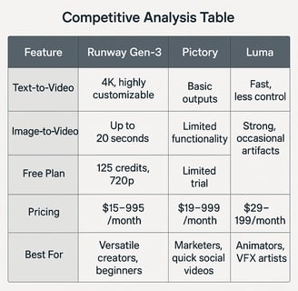 Runway Gen-3 Analysis