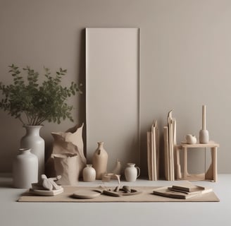 A workspace with a laptop displaying a document, an open book, a lamp, a glass of coffee, and a book titled 'Atomic Habits' on a wooden desk. Sunlight is coming through a window, casting natural light over the setup.