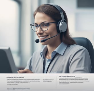 a man and woman in a call center