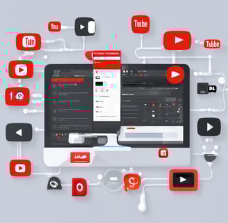 person using iMac
