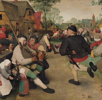 The Peasant Dance, Pieter Bruegel the Elder, 1567, Kunsthistorisches Museum, Vienna