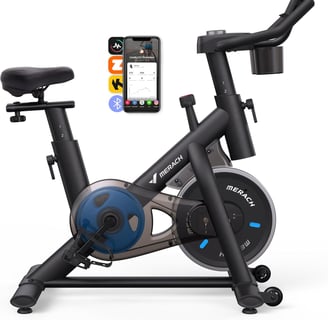 a stationary bike with a phone on the back of it