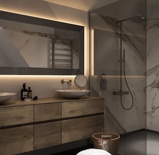 bathroom design 3d render