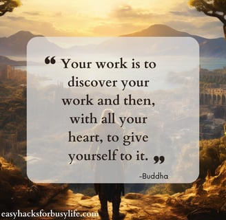 quote from buddha about purpose and passion