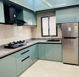 modular kitchen created by dream furnishings
