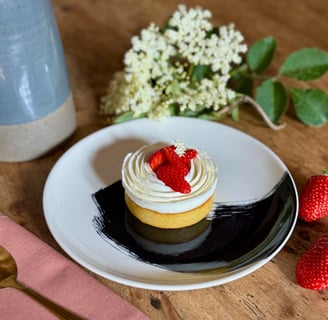 Tarte fraise fleur de sureau