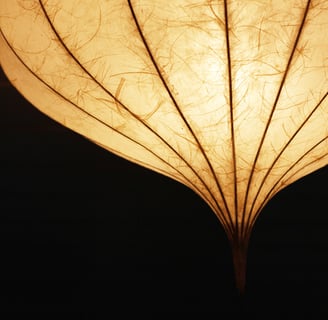 LEPTUSA Lampenschirm aus Papier mediterane Lampe organische Deckenlampe groß