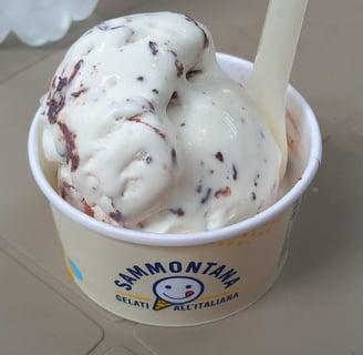 Eis von Sammontana Gruvi