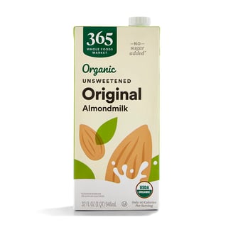 a carton of almond milk 