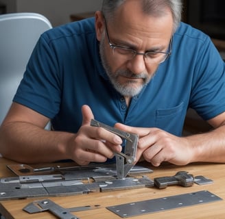 Glueing metal to metal