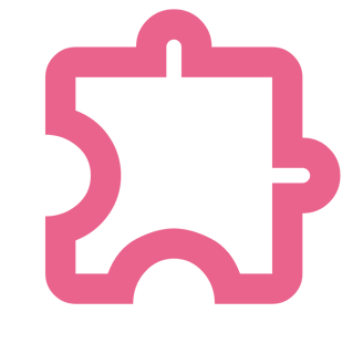 a pink square shaped object with a square shaped object