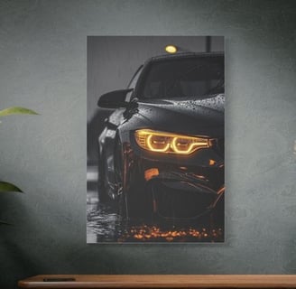 Tablou canvas personalizat cu mașină – decor auto modern pe pânză de perete