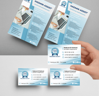 Flyer prospectus depliant carte de visite support de communication