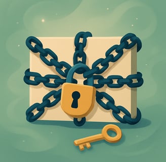 Graphic for data privacy and confidentiality when working with clients confidential job searches
