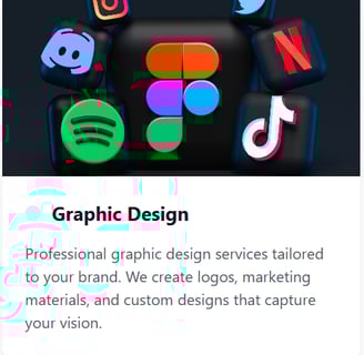 social media logos with words below