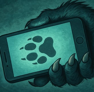 Werwolfpfote Handy